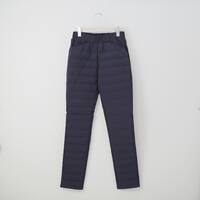 抗菌防臭生地使いダウンパンツロング丈　(22110)