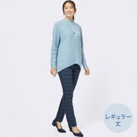 【N+商品】抗菌防臭生地使い裏シャギーダウンパンツレギュラー丈　Ｌサイズ　(22115)