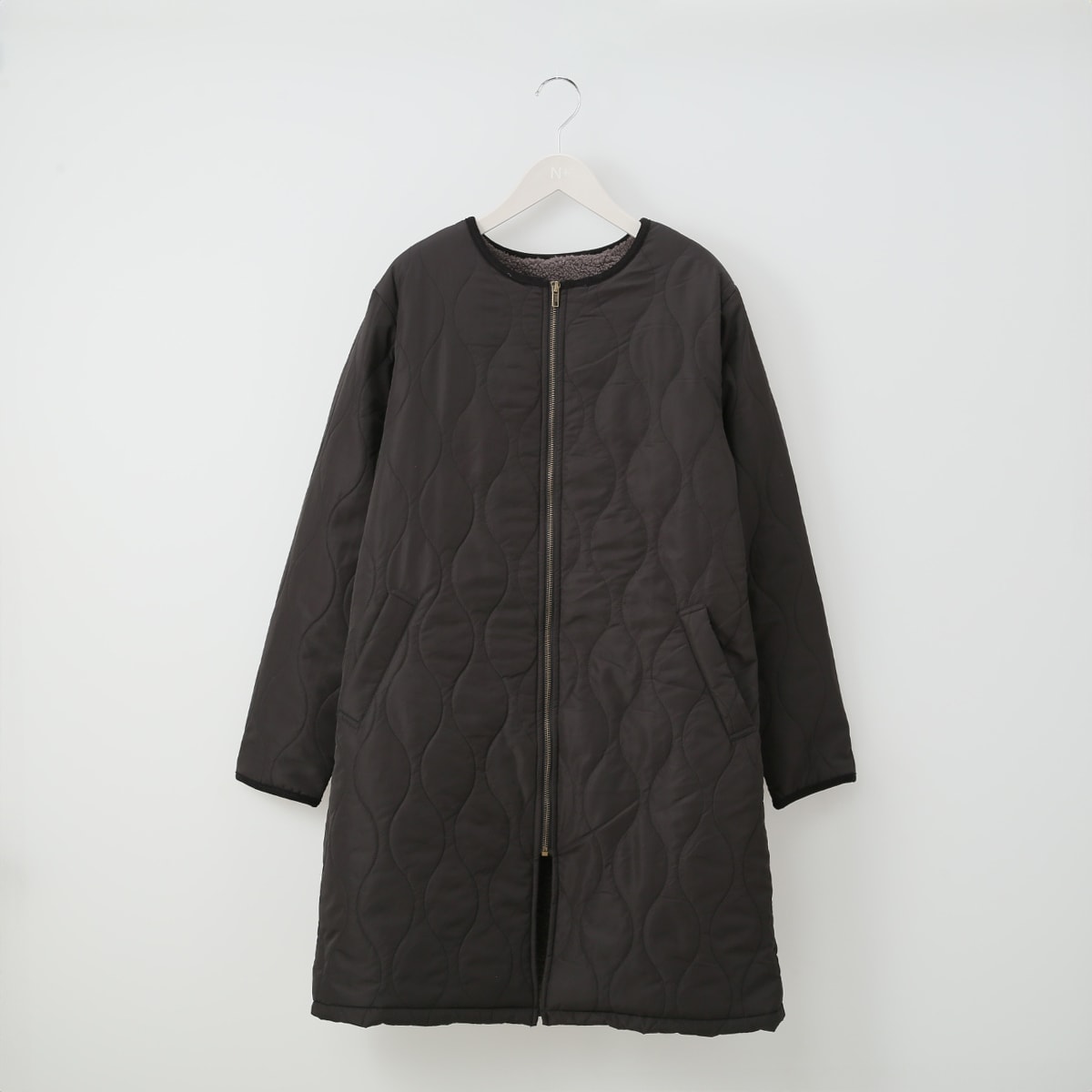 はっ水加工素材裏ボアノーカラーコート (02110) | ニトリネット【公式