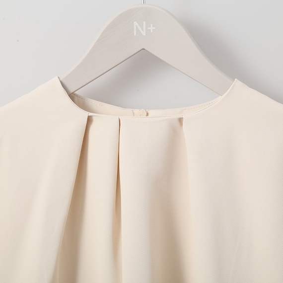 合繊バックジップブラウス (52100) 5枚目画像