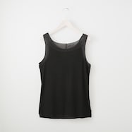 シアー素材切替タンクトップ (62111)