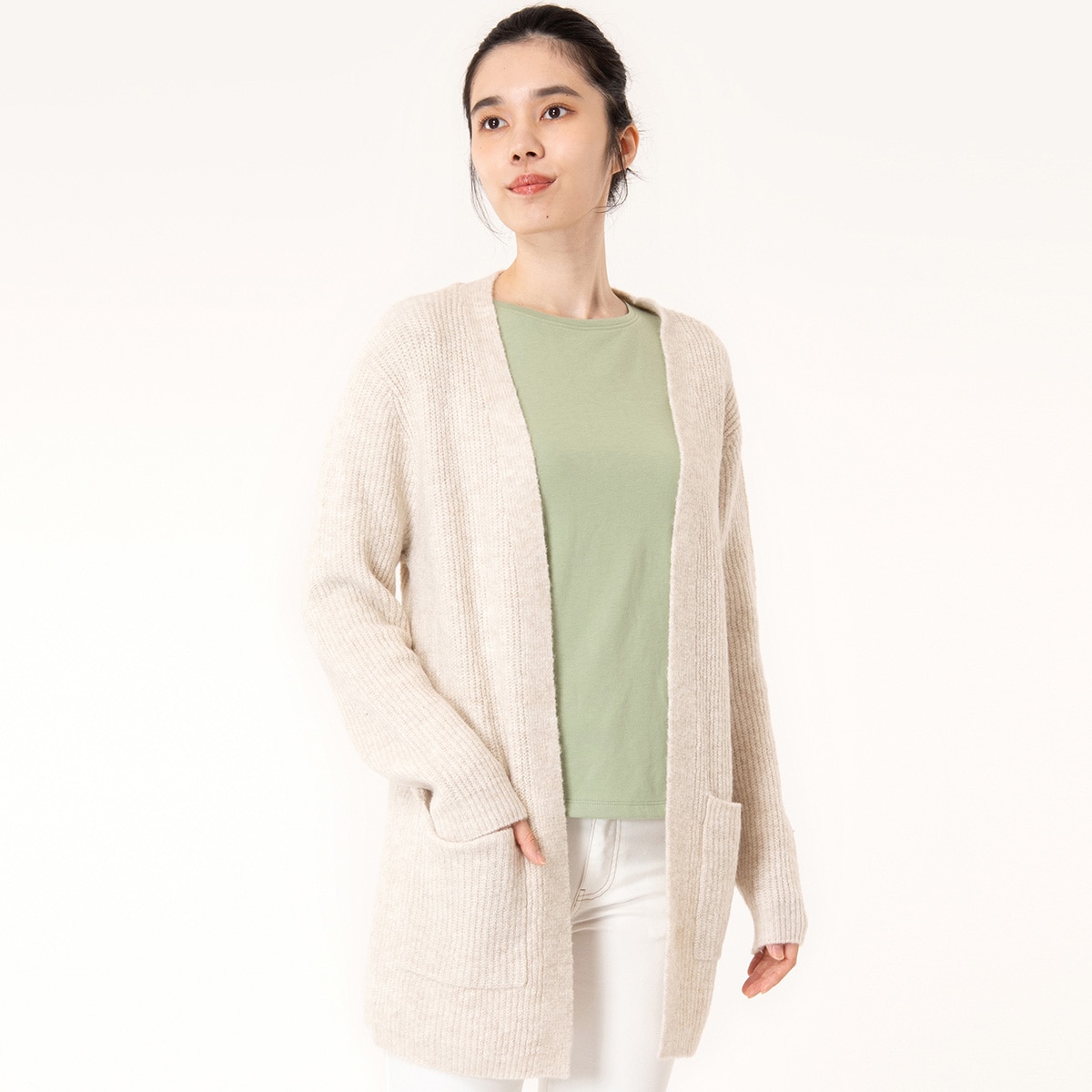 やわらか畦編みトッパーカーディガン (82101) | ニトリネット【公式