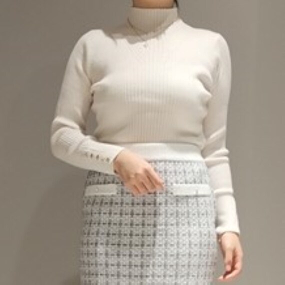 ジンジャー吸湿発熱リブハイネックプルオーバー　(72104) 7枚目画像