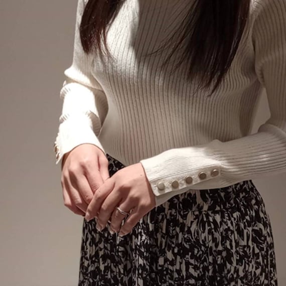 ジンジャー吸湿発熱リブハイネックプルオーバー (72104) 9枚目画像