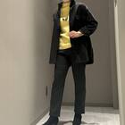 ジンジャー吸湿発熱袖口プラパール付プルオーバー　(72106) 8枚目画像