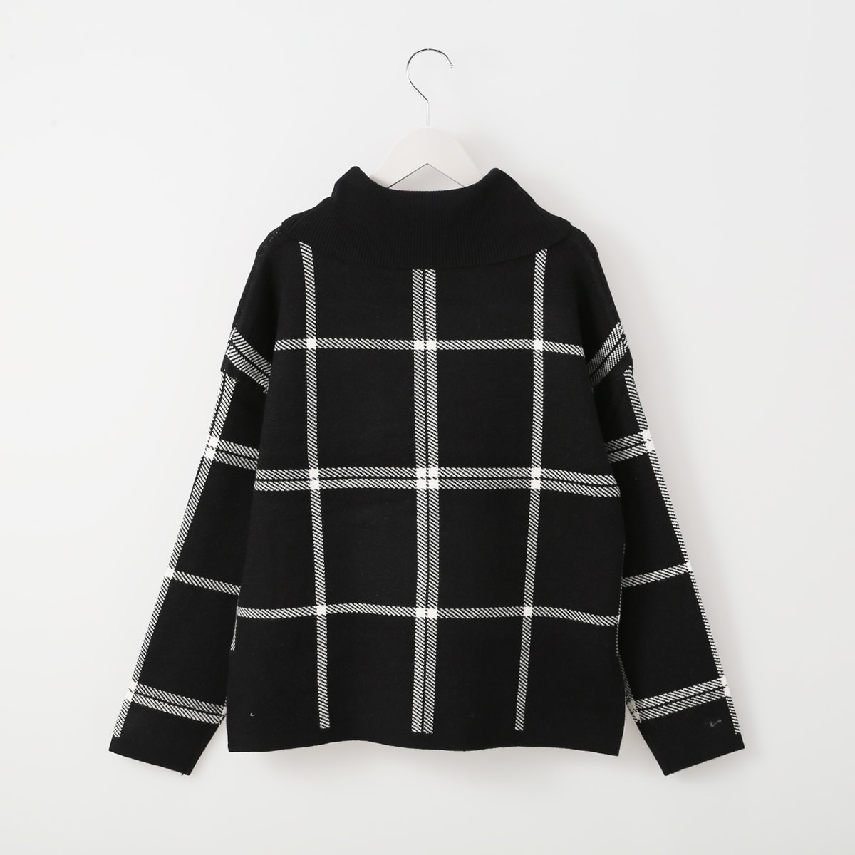 チェック柄タートルネックプルオーバー (72119) | ニトリネット【公式