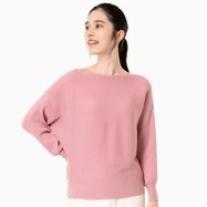 【N+商品】ラメ混ニットドルマンスリーブプルオーバー　(72118)