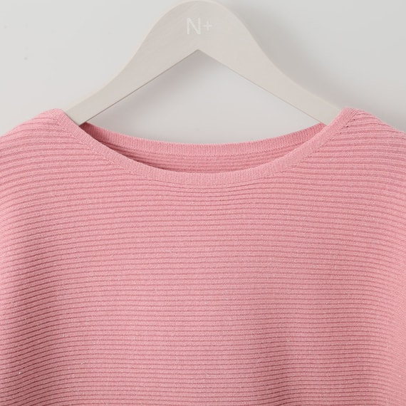 ラメ混ニットドルマンスリーブプルオーバー (72118) 4枚目画像