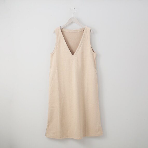 ポケット付き　ソフトストレッチウール調ジャンパースカート　(42104) 1枚目画像