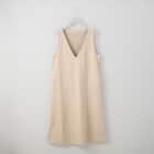 ポケット付き ソフトストレッチウール調ジャンパースカート (42104) 1枚目画像