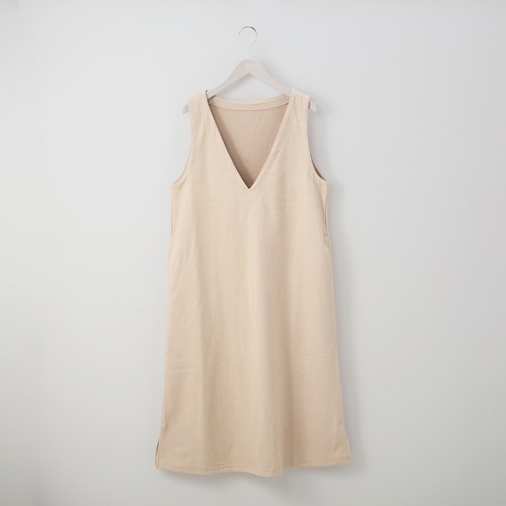 ポケット付き ソフトストレッチウール調ジャンパースカート (42104) 1枚目画像