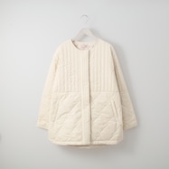 切替えキルティングハーフコート (02111)