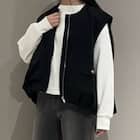 裾タックスリーブレスブルゾン (12110) 8枚目画像