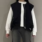 裾タックスリーブレスブルゾン (12110) 9枚目画像