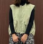 裾タックスリーブレスブルゾン　(12110) 10枚目画像