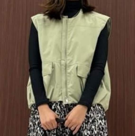 裾タックスリーブレスブルゾン (12110) 10枚目画像