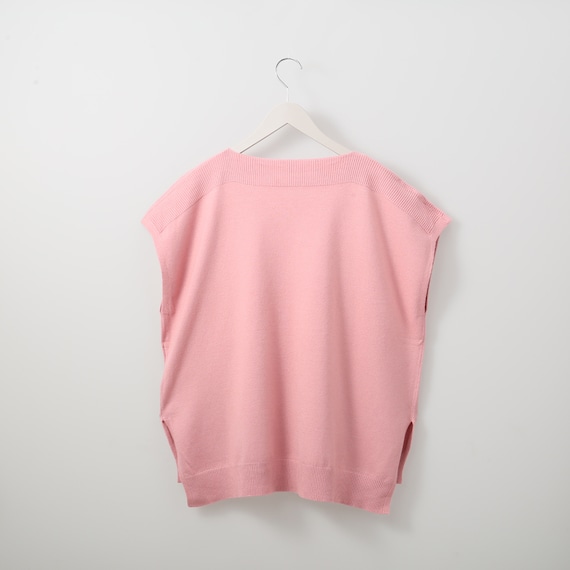 ボートネックニットベスト (72109) 2枚目画像