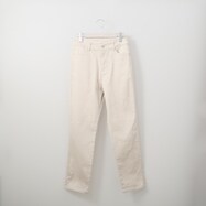 【N+商品】あったか裏起毛綿混サテンストレートパンツ　(22131)