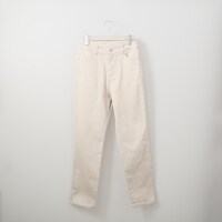 【N+商品】あったか裏起毛綿混サテンストレートパンツ　Ｍサイズ　(22131)