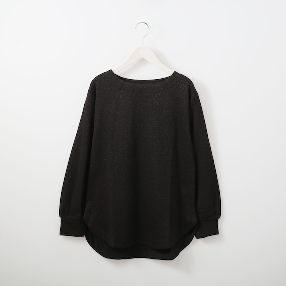 ラメ裏毛裾ラウンドプルオーバー (62105) 1枚目画像