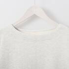 ラメ裏毛裾ラウンドプルオーバー　(62105) 4枚目画像