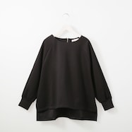 なめらかダンボールニットゆったりフォルムプルオーバー (72121)