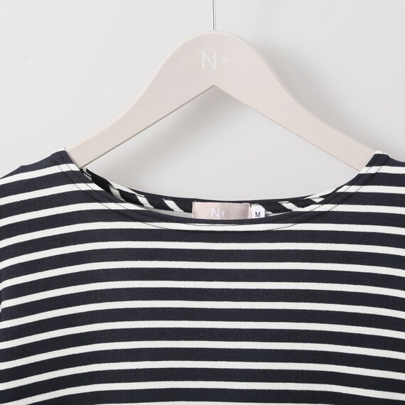 とろみダンボールニットボーダープルオーバー (72122) 4枚目画像