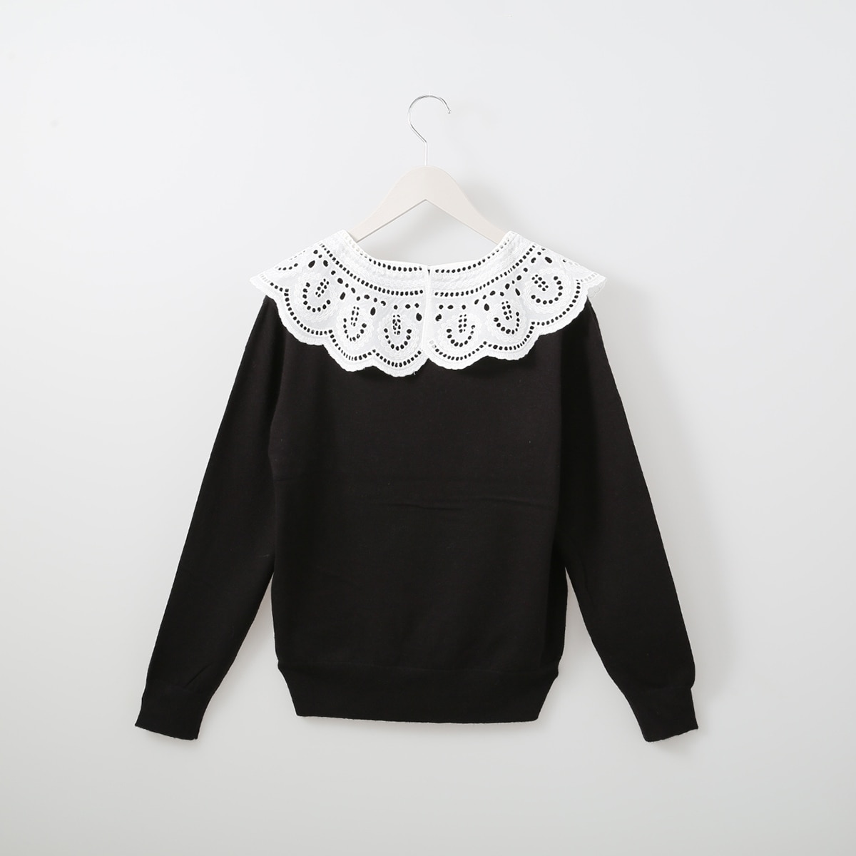 レース襟付きニットプルオーバー (72112) | ニトリネット【公式】 家具