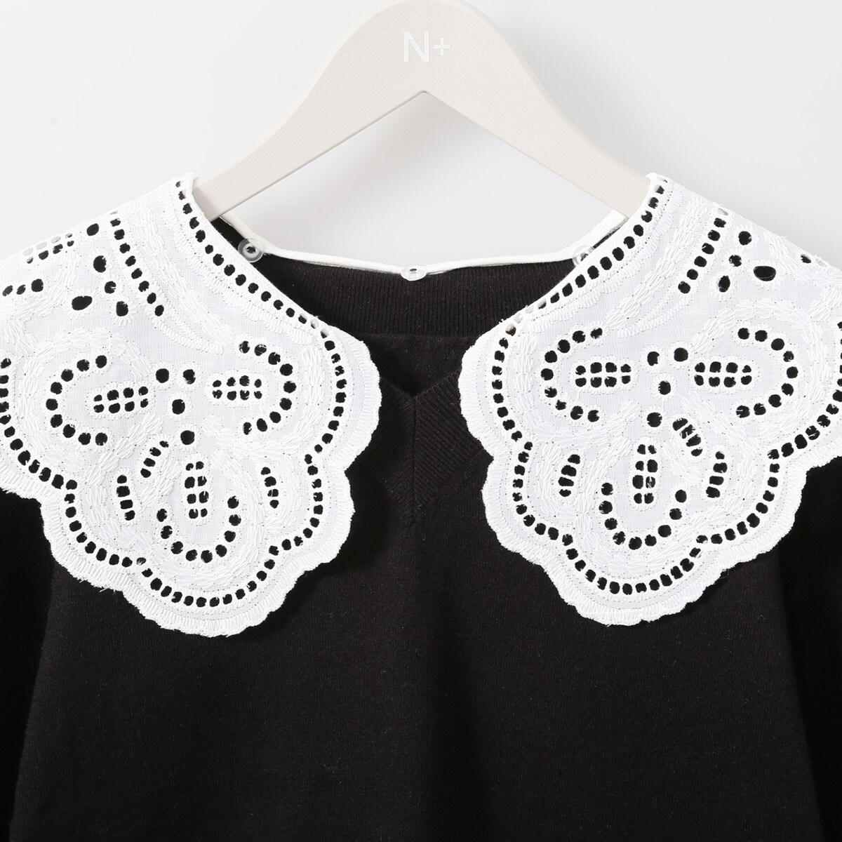 レース襟付きニットプルオーバー (72112) | ニトリネット【公式】 家具