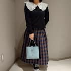 レース襟付きニットプルオーバー (72112) 10枚目画像