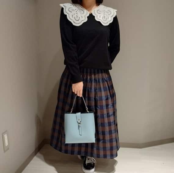 レース襟付きニットプルオーバー (72112) 10枚目画像