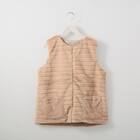 ポケット付きボーダーフェイクファーベスト　(12113) 1枚目画像