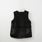 ポケット付きボーダーフェイクファーベスト　(12113) 2枚目画像