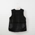 ポケット付きボーダーフェイクファーベスト (12113) 2枚目画像