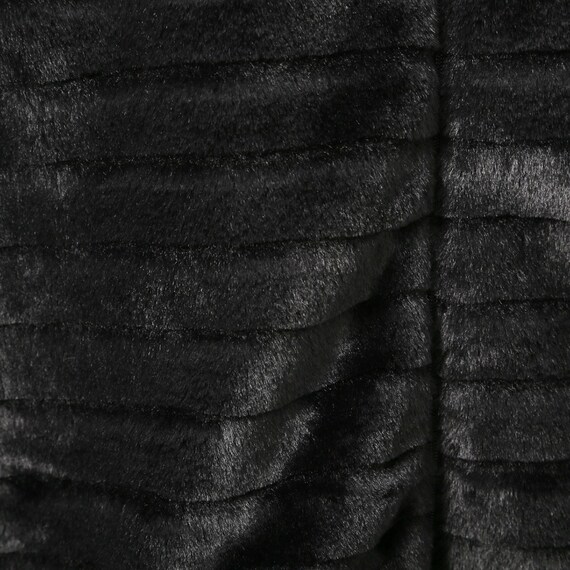 ポケット付きボーダーフェイクファーベスト　(12113) 3枚目画像