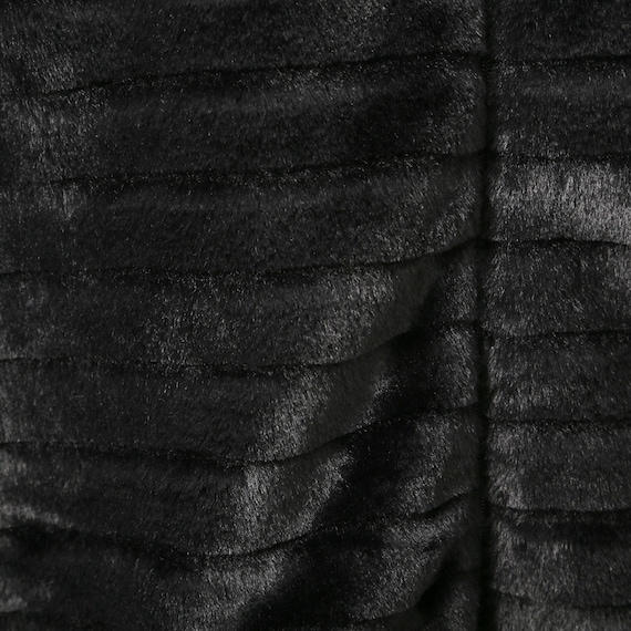 ポケット付きボーダーフェイクファーベスト (12113) 3枚目画像