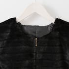 ポケット付きボーダーフェイクファーベスト (12113) 6枚目画像