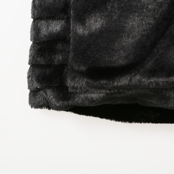 ポケット付きボーダーフェイクファーベスト (12113) 8枚目画像