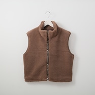 スタンドネックやわらかボアベスト (12103)