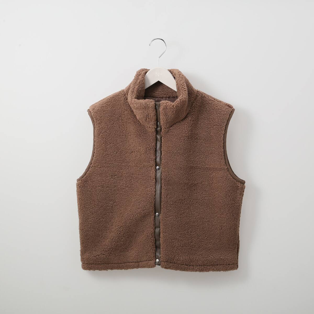 ※新品未使用タグ付き※IZRREL イズリール　ボアベスト スタンドネックやわらかボアベスト (12103) | ニトリネット【公式