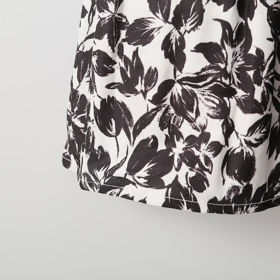 フラワープリント消しプリーツスカート (32106) 4枚目画像