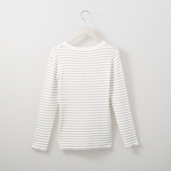 ラメボーダーニットプルオーバー (72127) 2枚目画像