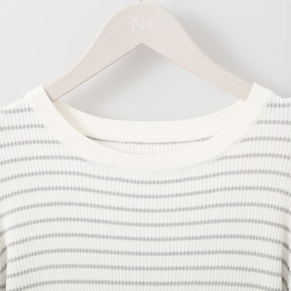 ラメボーダーニットプルオーバー　(72127) 4枚目画像