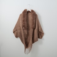 フェイクファー付きニットボレロ (82105)