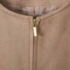 ストレッチスウェード調ロングコート (02108) 4枚目画像