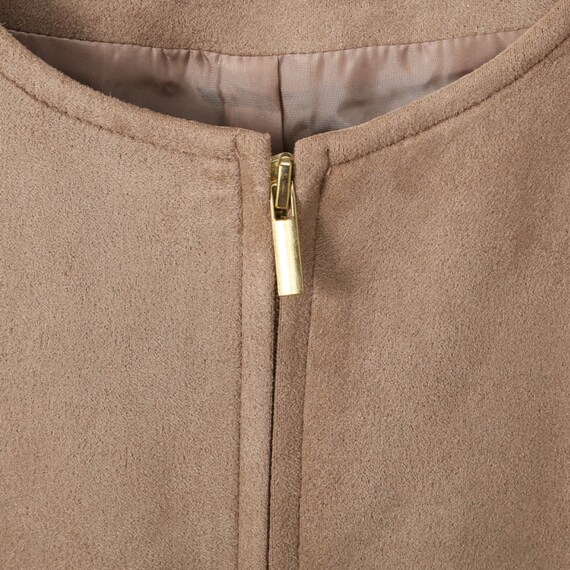 ストレッチスウェード調ロングコート (02108) 4枚目画像