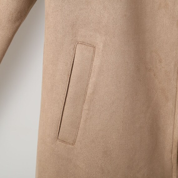 ストレッチスウェード調ロングコート　(02108) 5枚目画像