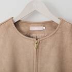 ストレッチスウェード調ロングコート　(02108) 6枚目画像