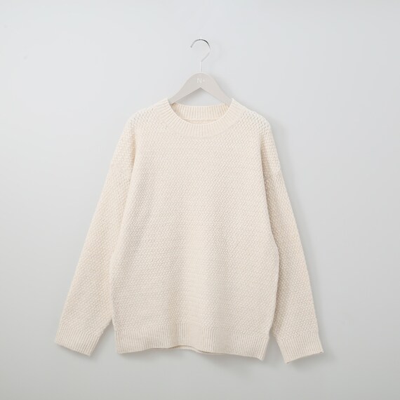 バスケット編みニットプルオーバー (72114) 1枚目画像