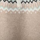 ハーフジップ求心柄ニットプルオーバー (72116) 3枚目画像